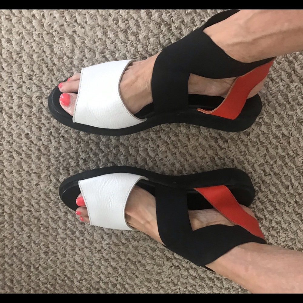 Arche France Satia nubuck leather Strappy sandal